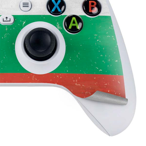 Bulgarian Flag Distressed Xbox Series S Controller Skin